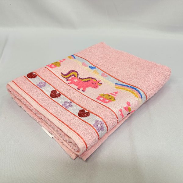 TOALHA BANHO KIDS  - L KAZA - 75 X 120 CM - UNICORNIO