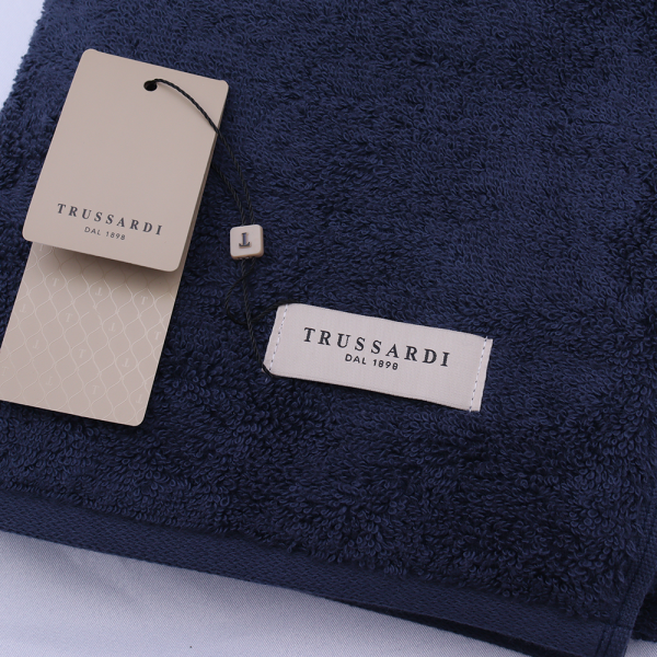 TOALHA ROSTO FONTANI - TRUSSARDI - 48 X 80 CM - MARINO
