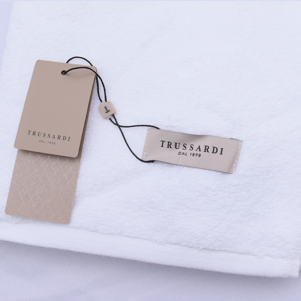 TOALHA ROSTO FONTANI - TRUSSARDI - 48 X 80 CM - BRANCO